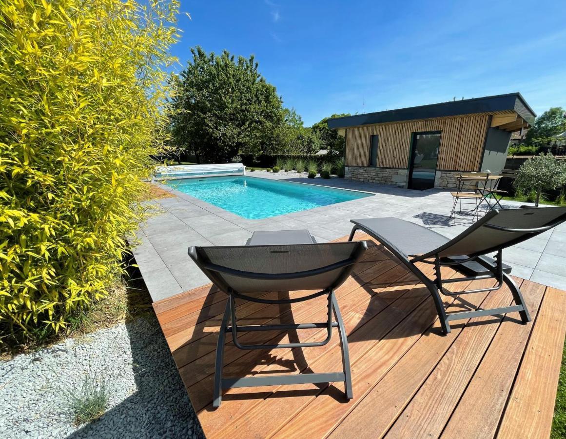 Sejour Detente - Appart'Hotel N 1 Avec Jaccuzi, Piscine Et Petit-Dejeuner Chouzelot Luaran gambar